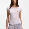 Slim-Fit-T-Shirt aus Stretch-Baumwolle mit Print