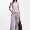 Slim-Fit-T-Shirt aus Stretch-Baumwolle mit Print