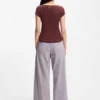 Slim-Fit-T-Shirt aus Stretch-Baumwolle mit Print