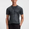 Slim-Fit-T-Shirt aus Stretch-Mesh mit Allover-Print Slim-Fit-T-Shirt aus Stretch-Mesh mit Allover-Print