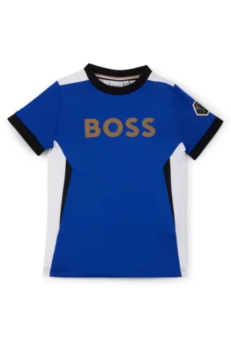 Slim-Fit-T-Shirt für Kinder mit Colour-Blocking und Markenlogo