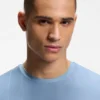 Slim-Fit-T-Shirt mit Jacquard-Streifen und Logo-Print