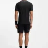 Slim-Fit-T-Shirt mit Jacquard-Streifen und Logo-Print