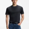 Slim-Fit-T-Shirt mit Kontraststreifen aus merzerisierter Baumwolle Slim-Fit-T-Shirt mit Kontraststreifen aus merzerisierter Baumwolle