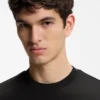 Slim-Fit-T-Shirt mit Kontraststreifen aus merzerisierter Baumwolle Slim-Fit-T-Shirt mit Kontraststreifen aus merzerisierter Baumwolle