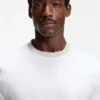 Slim-Fit-T-Shirt mit Kontraststreifen aus merzerisierter Baumwolle Slim-Fit-T-Shirt mit Kontraststreifen aus merzerisierter Baumwolle