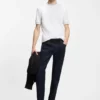 Slim-Fit-T-Shirt mit Kontraststreifen aus merzerisierter Baumwolle Slim-Fit-T-Shirt mit Kontraststreifen aus merzerisierter Baumwolle