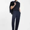 Slim-Fit-T-Shirt mit Kontraststreifen aus merzerisierter Baumwolle Slim-Fit-T-Shirt mit Kontraststreifen aus merzerisierter Baumwolle