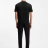 Slim-Fit-T-Shirt mit Kontraststreifen aus merzerisierter Baumwolle Slim-Fit-T-Shirt mit Kontraststreifen aus merzerisierter Baumwolle