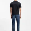 Slim-Fit-T-Shirt mit Kontraststreifen aus merzerisierter Baumwolle Slim-Fit-T-Shirt mit Kontraststreifen aus merzerisierter Baumwolle