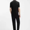 Slim-Fit-T-Shirt mit Kontraststreifen aus merzerisierter Baumwolle Slim-Fit-T-Shirt mit Kontraststreifen aus merzerisierter Baumwolle