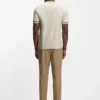 Slim-Fit-T-Shirt mit Kontraststreifen aus merzerisierter Baumwolle Slim-Fit-T-Shirt mit Kontraststreifen aus merzerisierter Baumwolle