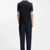 Slim-Fit-T-Shirt mit Kontraststreifen aus merzerisierter Baumwolle Slim-Fit-T-Shirt mit Kontraststreifen aus merzerisierter Baumwolle