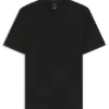 Slim-Fit-T-Shirt mit Kontraststreifen aus merzerisierter Baumwolle Slim-Fit-T-Shirt mit Kontraststreifen aus merzerisierter Baumwolle