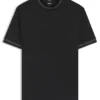 Slim-Fit-T-Shirt mit Kontraststreifen aus merzerisierter Baumwolle Slim-Fit-T-Shirt mit Kontraststreifen aus merzerisierter Baumwolle