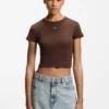 Slim-Fit-T-Shirt mit Logo-Applikation aus Stretch-Baumwolle