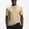 Slim-Fit-T-Shirt mit Stehkragen aus Stretch-Baumwolle Slim-Fit-T-Shirt mit Stehkragen aus Stretch-Baumwolle