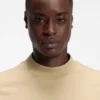 Slim-Fit-T-Shirt mit Stehkragen aus Stretch-Baumwolle Slim-Fit-T-Shirt mit Stehkragen aus Stretch-Baumwolle