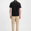 Slim-Fit-T-Shirt mit Stehkragen aus Stretch-Baumwolle Slim-Fit-T-Shirt mit Stehkragen aus Stretch-Baumwolle