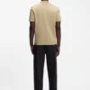 Slim-Fit-T-Shirt mit Stehkragen aus Stretch-Baumwolle Slim-Fit-T-Shirt mit Stehkragen aus Stretch-Baumwolle