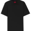 Slim-Fit-T-Shirt mit Stehkragen aus Stretch-Baumwolle Slim-Fit-T-Shirt mit Stehkragen aus Stretch-Baumwolle