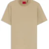 Slim-Fit-T-Shirt mit Stehkragen aus Stretch-Baumwolle Slim-Fit-T-Shirt mit Stehkragen aus Stretch-Baumwolle