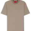 Slim-Fit-T-Shirt mit Stehkragen aus Stretch-Baumwolle Slim-Fit-T-Shirt mit Stehkragen aus Stretch-Baumwolle
