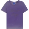 Slim-Fit-T-Shirt mit Strass-Logo aus Stretch-Baumwolle