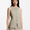 Slim-Fit-Weste aus Schurwolle