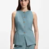 Slim-Fit-Weste aus Schurwolle