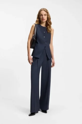 Slim-Fit-Weste aus Schurwolle