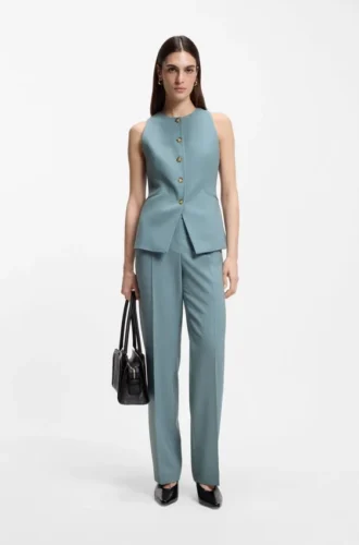 Slim-Fit-Weste aus Schurwolle