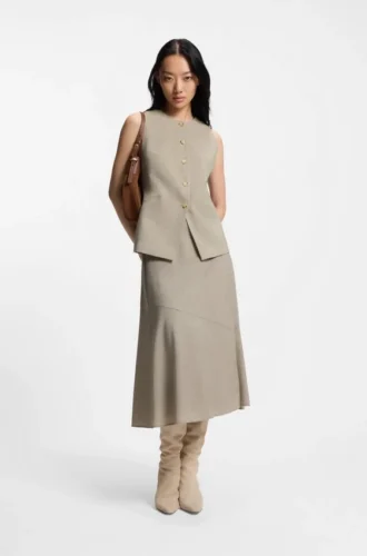 Slim-Fit-Weste aus Schurwolle