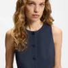 Slim-Fit-Weste aus Schurwolle