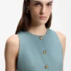 Slim-Fit-Weste aus Schurwolle