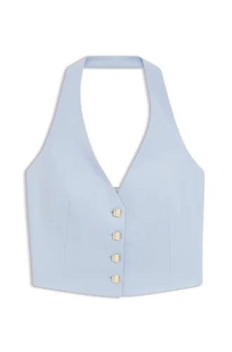 Slim-Fit-Weste mit Neckholder
