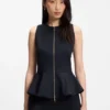 Slim-Fit-Weste mit Schößchen