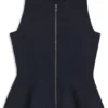 Slim-Fit-Weste mit Schößchen