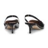 Slingback-Pumps aus poliertem Leder