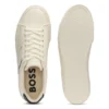 Sneaker aus Kunstleder mit genarbter und glatter Oberfläche Sneaker aus Kunstleder mit genarbter und glatter Oberfläche