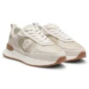 Sneaker aus Kunstwildleder mit Eidechsenprint