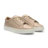 Sneaker aus Leder mit Fersenlasche aus Wildleder