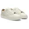 Sneaker aus Leder mit Fersenlasche aus Wildleder