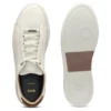 Sneaker aus Leder mit Fersenlasche aus Wildleder