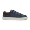 Sneaker aus Leder mit Fersenlasche aus Wildleder