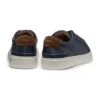 Sneaker aus Leder mit Fersenlasche aus Wildleder