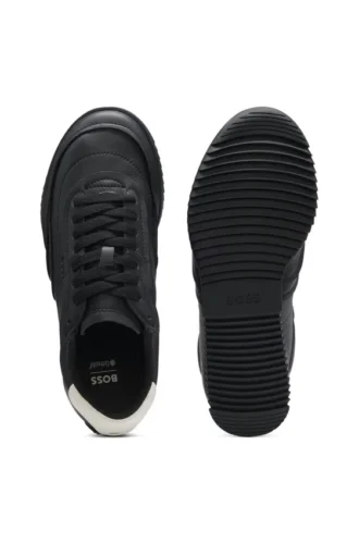 Sneaker aus Leder mit geprägtem Logo
