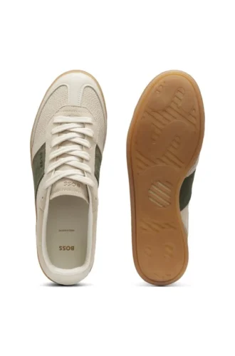 Sneaker aus Leder und Wildleder