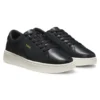 Sneaker aus Nappaleder mit goldfarbenem Logo Sneaker aus Nappaleder mit goldfarbenem Logo
