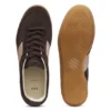 Sneaker aus Wildleder mit Besätzen aus Glattleder